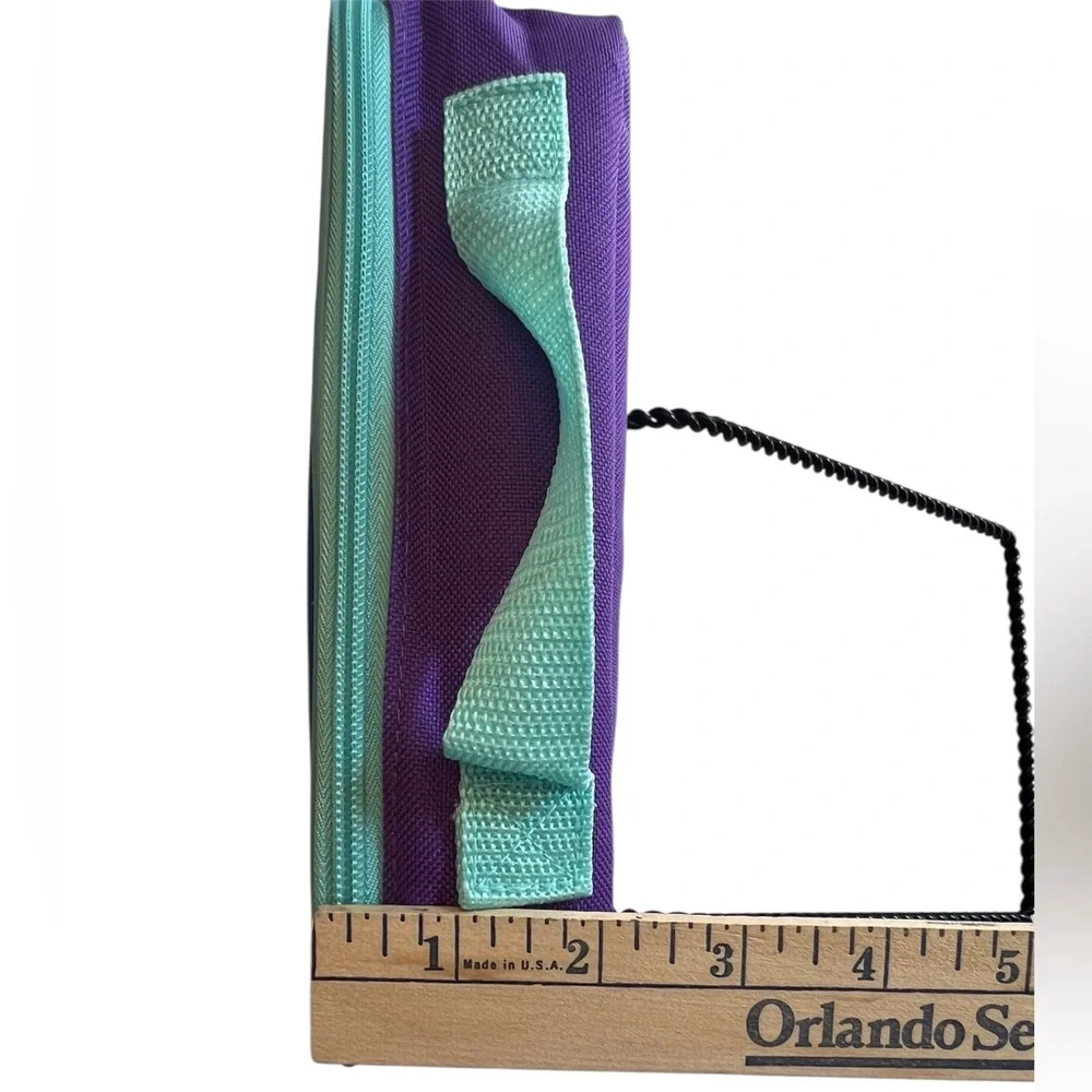 Disney’ Purple & Aqua “Wish” Soft Side Lunch Bag with Asha & Valentino & Star.